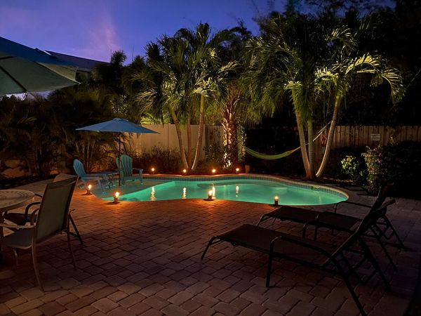Backyard at Night