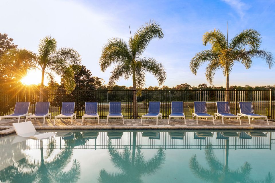 Take in gorgeous sunsets from your private patio