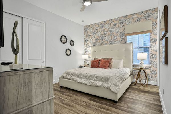 Rest in this king bed and watch you favorite TV show before bed