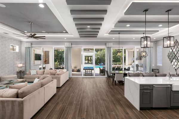 Be welcomed into the home by the sleek elegance of the foyer.