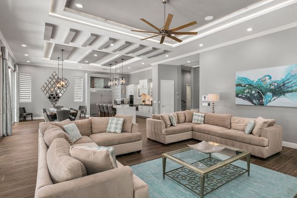 The large living area is great for getting the whole family together