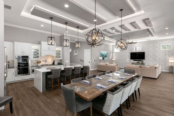 The formal dining table is great for serving a home cooked meal to loved ones