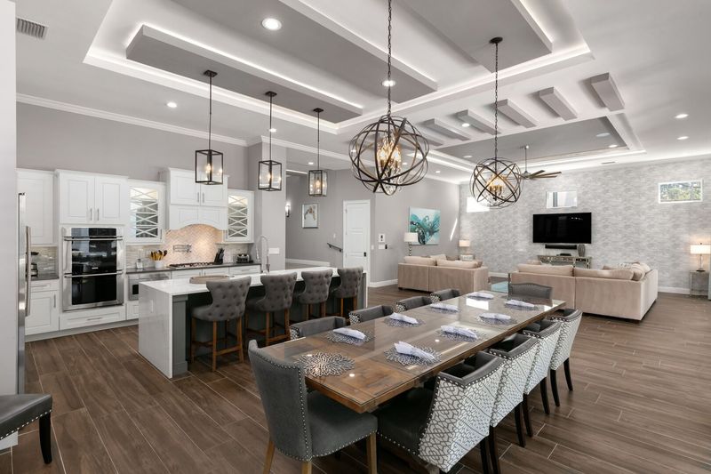 The formal dining table is great for serving a home cooked meal to loved ones
