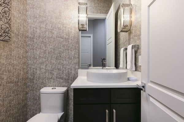 Downstairs hallway bathroom