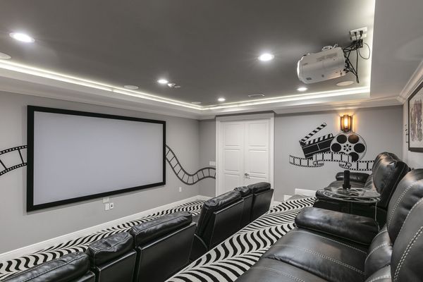 Watch a family favorite movie in the private home theater.