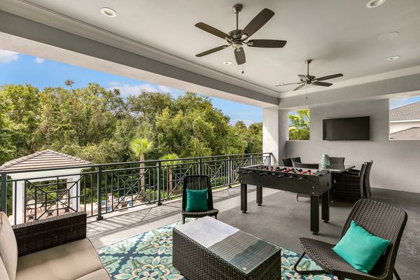 Enjoy drinks on the balcony play some foosball