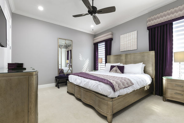 Each bedroom has a king sized bed and ensuite bathrooms