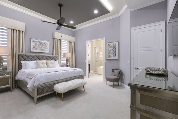 This luxurious master suite will have you excited to go to bed