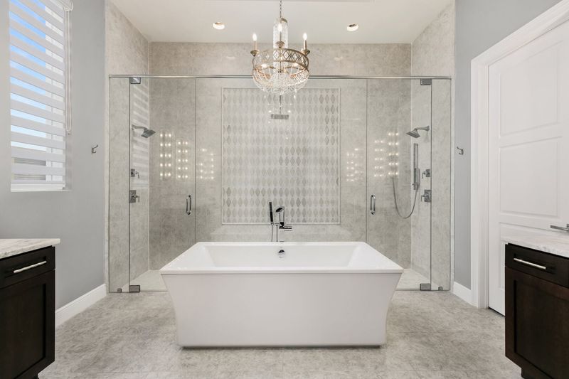 Come back and unwind in this beautiful garden tub