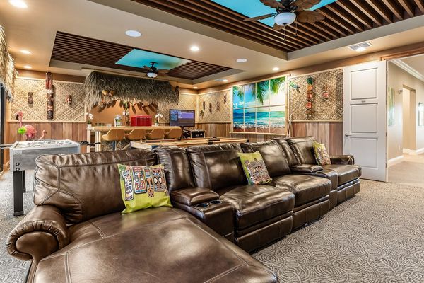 Spacious seating for everyone to get comfortable on