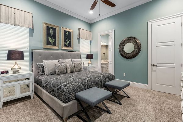 Master suite with a king-size bed
