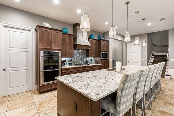 Create delicious meals in this rustic-styled  kitchen