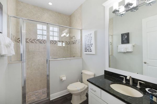 Ground floor bathroom with a walk-in shower