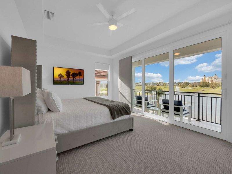 Enjoy your morning coffee while you watch the sun rise on the private balcony
