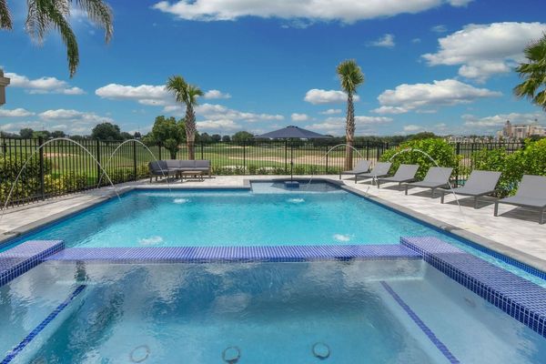 Soak after a long day of fun in the spillover spa