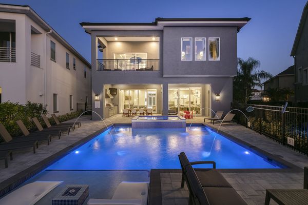 Go for a night swim in your private getaway