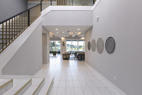 Enter the home into the sleek and modern foyer