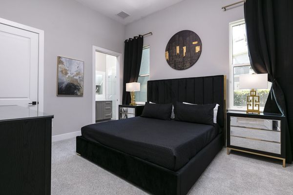 Wake up refreshed in this king-sized bed