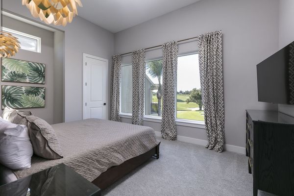 Admire the beautiful views from your bedroom