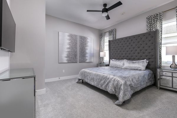 Sink into this king-size bed after running around Orlando