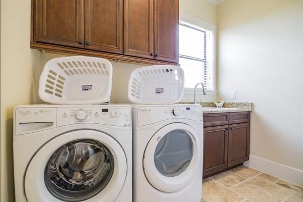 In house washer and dryer for your convenience