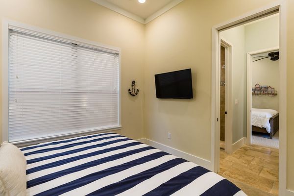 Featuring a TV and access to the Jack and Jill bathroom