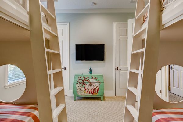 Kids will be happy watching cartoons on their private TV