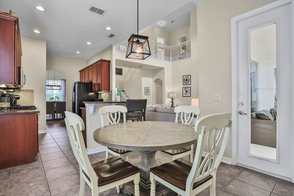 Plan your day with a cup of coffee at the breakfast nook