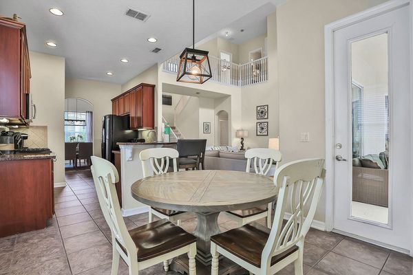 Plan your day with a cup of coffee at the breakfast nook