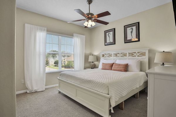 Master suite with a king-size bed