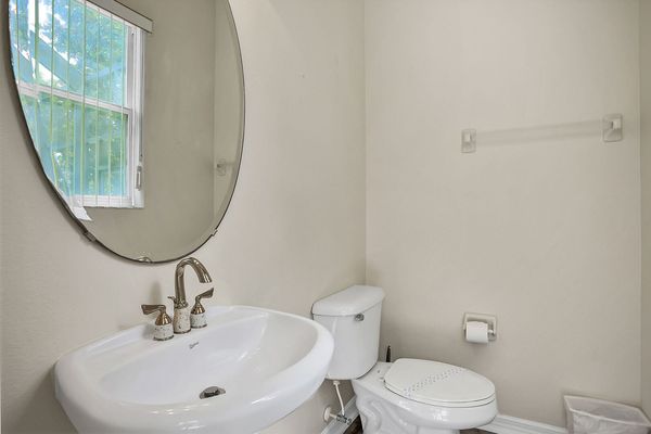 There is a bathroom near the pool for your convenience