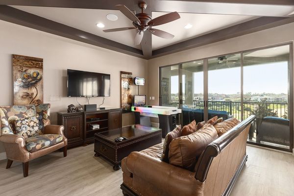 The second floor games room allows you to lounge back or play with all new arcades