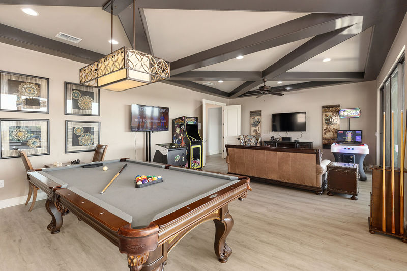 Have a friendly pool tournament with friends