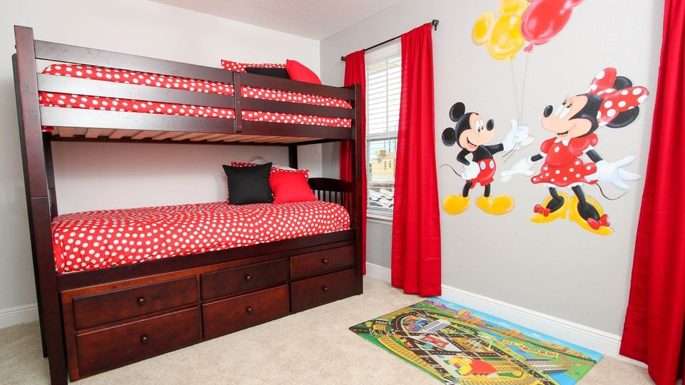 Twin/Twin Bunk + Twin Trundle Bedroom 3  Upstairs
32" Smart TV
Shared Bathroom
Tub/Shower Combo