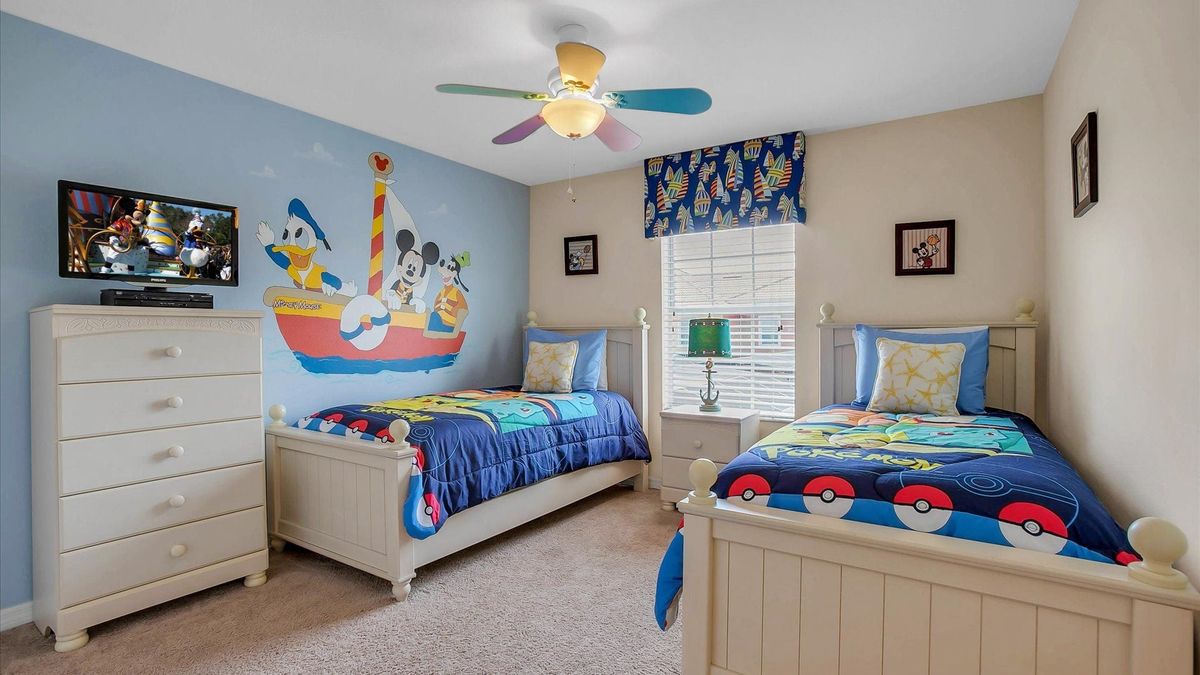 Two Twins Bedroom 2 Upstairs
26" TV DVD