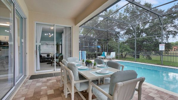 Patio Dining
55" Smart TV added to the pool deck