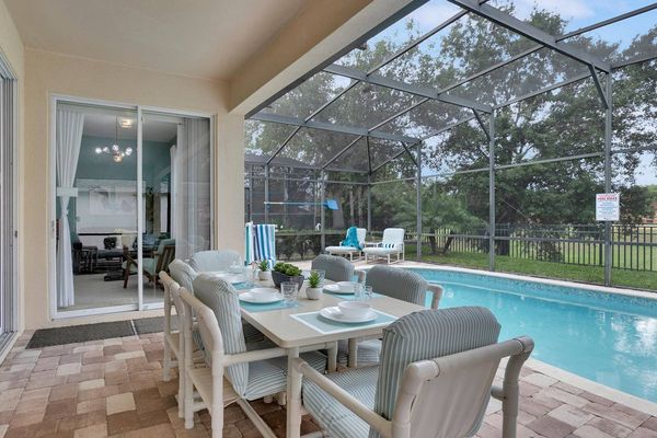 Patio Dining
55" Smart TV added to the pool deck