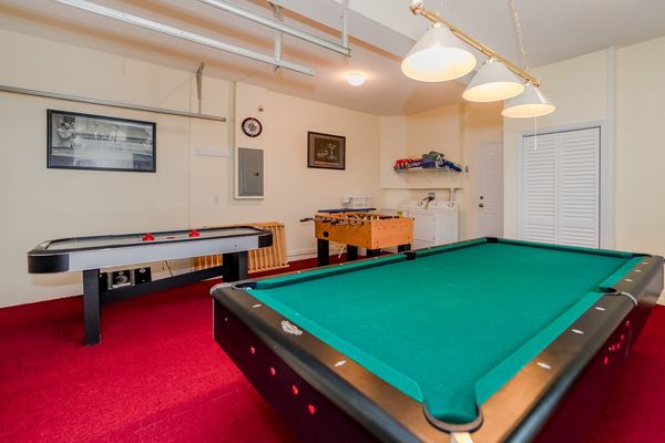 Game Room
Pool Table Air Hockey Foosball