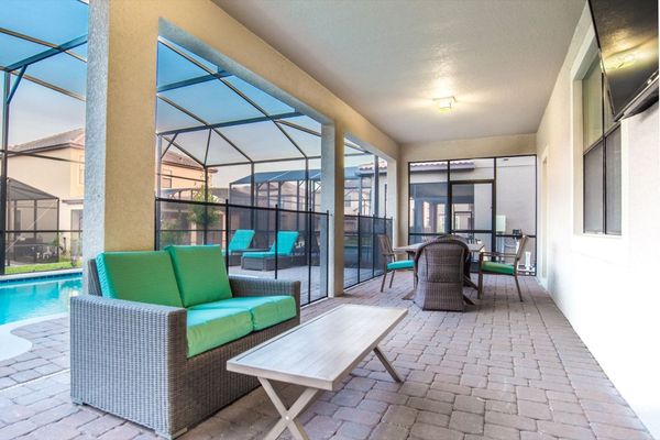 Pool area 
(55" Smart TV on Pool Deck)