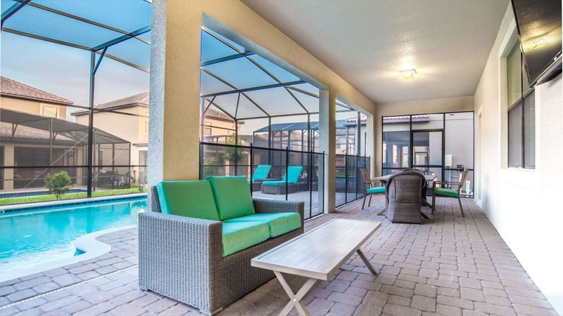 Pool area 
(55" Smart TV on Pool Deck)