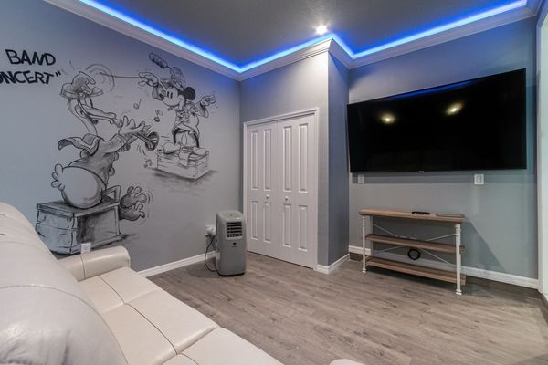 Theater Room (Angle) 
65" Smart TV
PS5