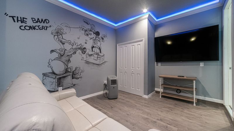 Theater Room (Angle) 
65" Smart TV
PS5