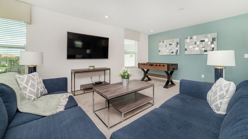 Loft 
65" Smart TV
Foosball
