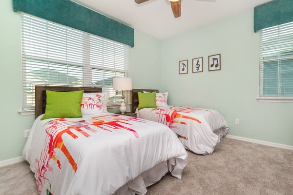 Two Twins Bedroom 4 Upstairs
Shared Bathroom