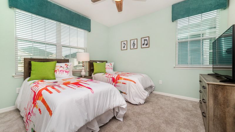 Two Twins Bedroom 4 Upstairs
Shared Bathroom