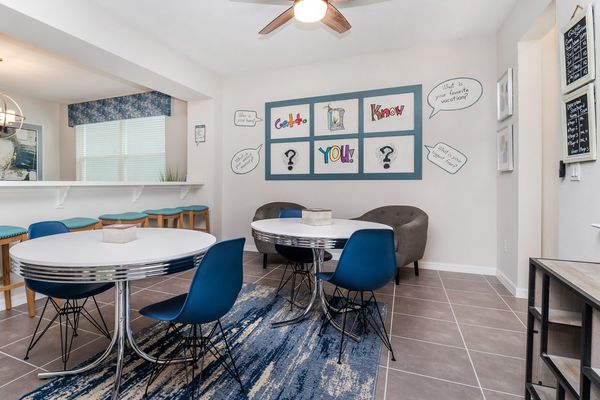 Poolside Indoor Seating