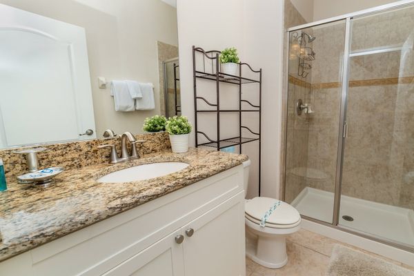 Hall Bathroom Downstairs
(Shower)