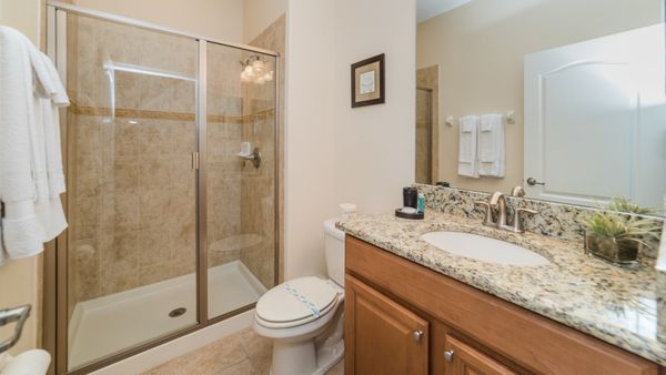 Hall Bathroom Downstairs
(Shower)