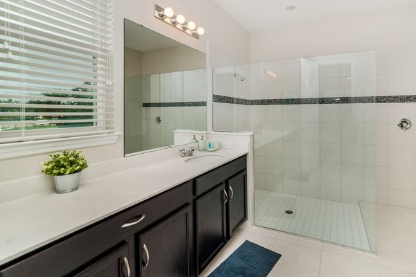 Master King Bathroom Downstairs 
Shower