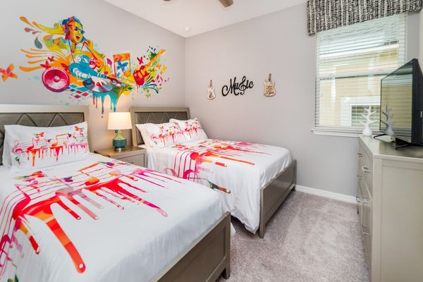 Twin/Double Bedroom 3 Upstairs
Shared Bathroom 
Tub/Shower Combo